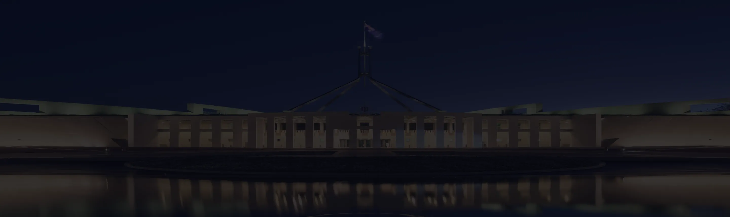 Australian Parliament House at night